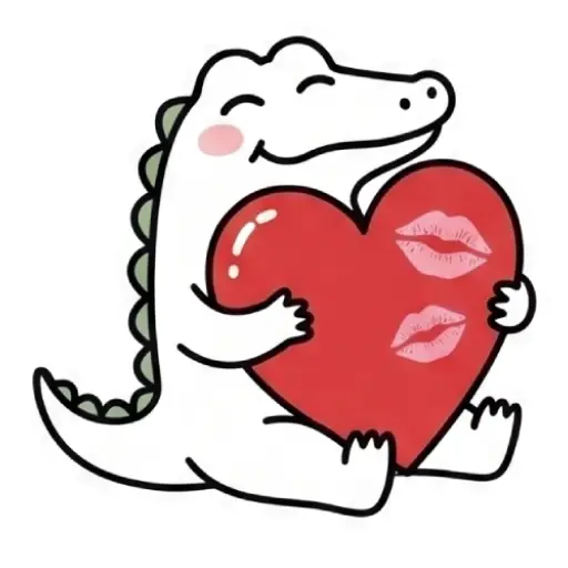 florak stickers, cute, funny, stickers, WhatsApp stickers, sticker pack, Alligator (62)